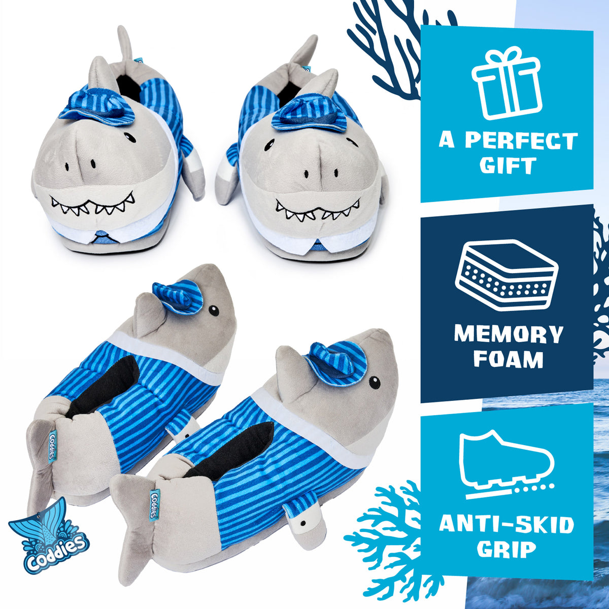 Coddies Business Shark Slippers