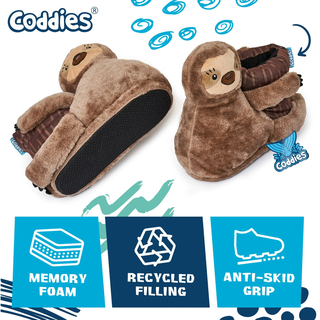 Coddies® Sloth Slippers - Main Image
